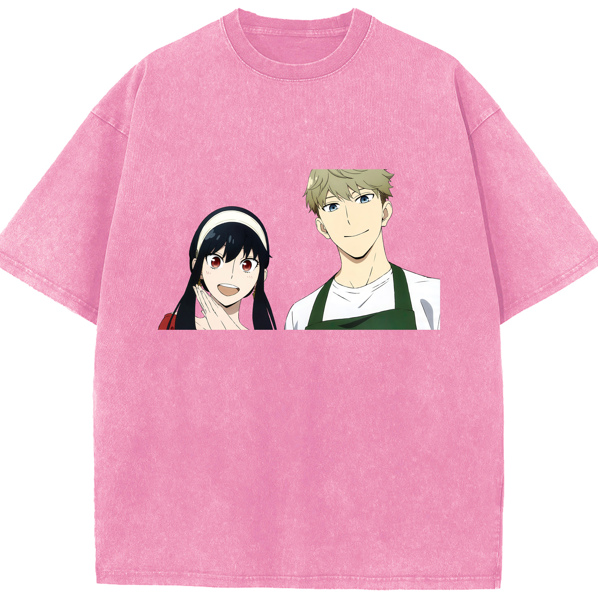 （画像用） SPY×FAMILY间谍家家酒 綿100% ヴィンテージ風 半袖Tシャツ（フロントプリント）